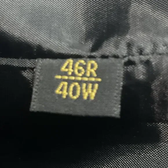 Mens 46R Black Pinstripe Formal Vest Classic 5-Button Dress Waistcoat Wedding - Picture 7 of 7